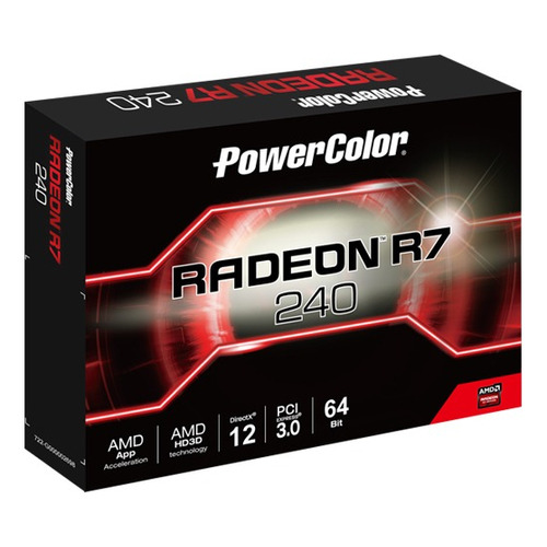 Powercolor Tarjeta Gráfica Amd Radeon R7 240 2gb Gddr5