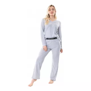 Pijama Mujer Manga Larga Morley Elástico Love Cocot 7410