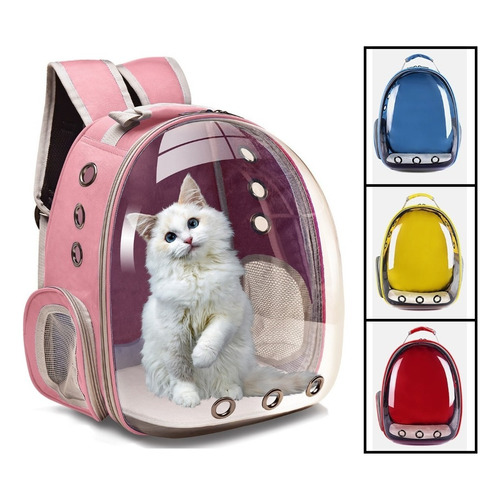 Mochila Bolso Transportes Transparente Mascotas Perros Gatos