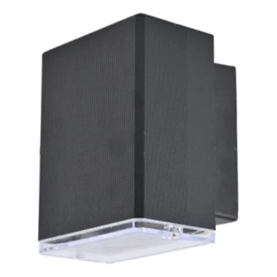 Unidireccional Stock Aluminio Negro Exterior Gu10 Calidad 