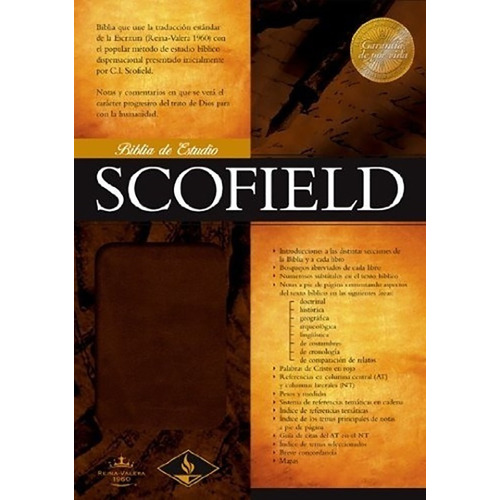 Biblia Rvr60 De Estudio Scofield · Símil Piel 