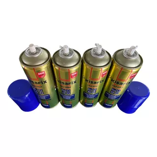 Kit 4 Cola Adesivo Spray Contato Kisafix 500ml/340g 