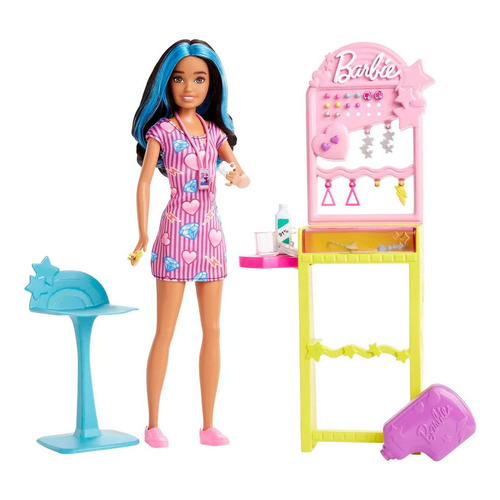 Barbie Set De Juego Skipper Perforadora De Orejas