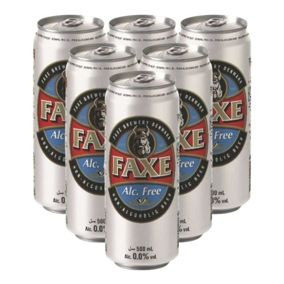 Cerveza Faxe 500 Ml Sin Alcohol X 6