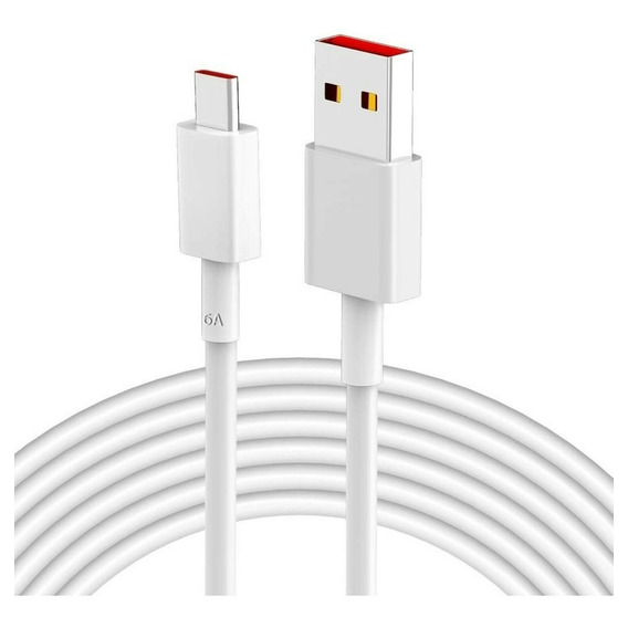 Cable Carga Turbo Xiaomi Usb 6a Tipo C 2 Metros