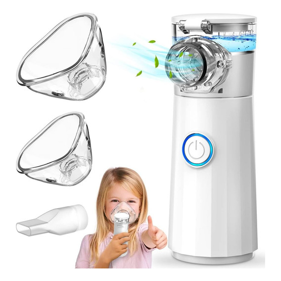 Nebulizador Portátil Terapia Niños  Adultos Usb Color Blanco