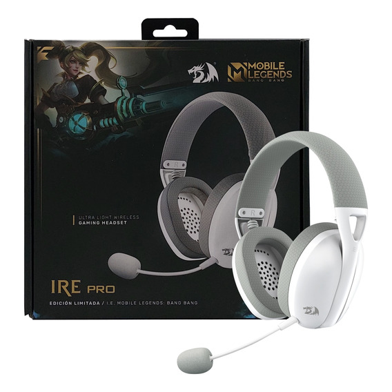 Auriculares Redragon Ire Pro H848 White/gray Mobile Legends