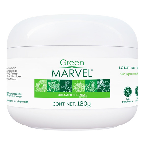 Green Marvel Crema Para Dolor Muscular De 120gr