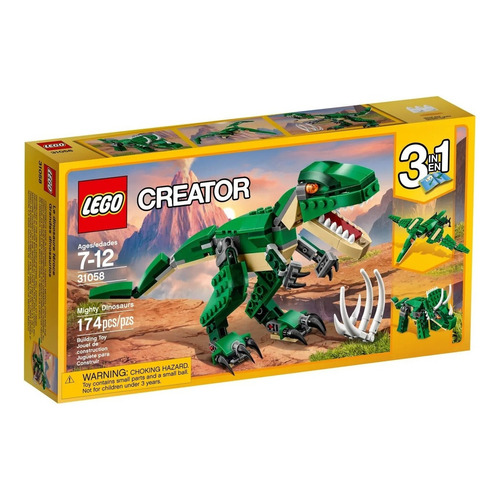 Lego® Creator - Mighty Dinosaurs (31058) Cantidad de piezas 174