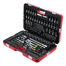Set 120 Herramientas Mecánicas Kit Racing Stanley R99-120la Rojo