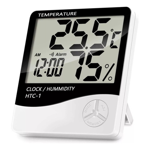 Higrotermómetro Digital Reloj Y Alarma Htc-1 Techno Sense