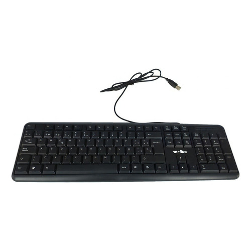 Teclado Weibo FC-530 QWERTY inglés US color negro