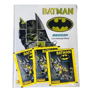 Box Figurinhas Batman 80 Anos Álbum+ 48 Envelopes+livro Hq