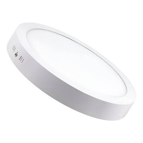 Plafon Techo Foco Sobrepuesto Panel Led Lampara Redondo 18w Luz Blanca Fria