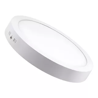 Plafon Techo Foco Sobrepuesto Panel Led Lampara Redondo 18w Luz Blanca Fria