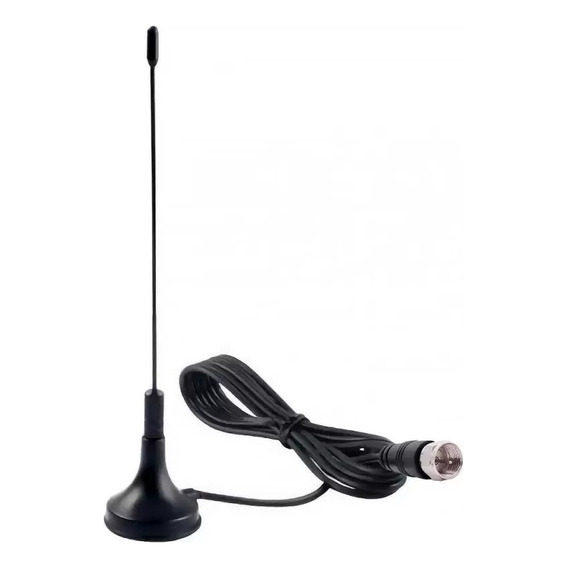 Antena Tv Para Interiores Hd Uhf Base Magnetica 360 Pequeña