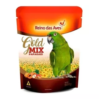 Papagaio Gold Mix 500g - Reino Das Aves