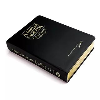 Bíblia Luxo Preta Letra Gigante E Referências Acf Sbtb 2301