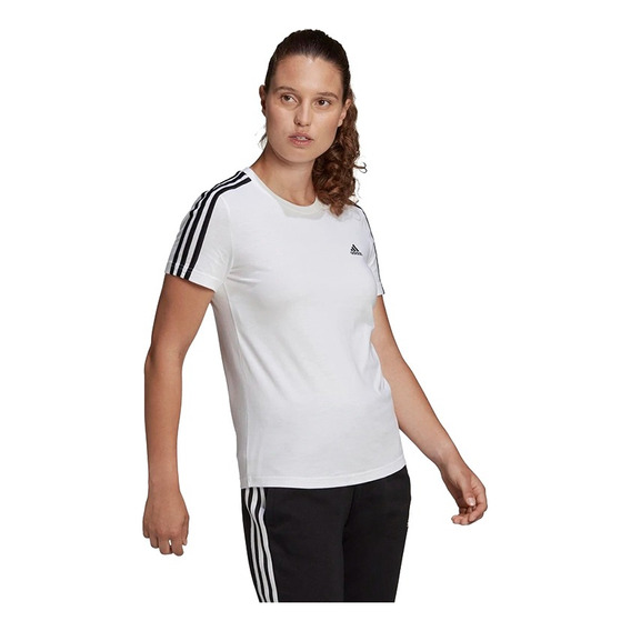 Remera - adidas - White/black De Dama - Gl0783 Enjoy