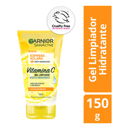Gel Limpiador Garnier Skin Active Vitamina C 150g Tipo de piel Mixta