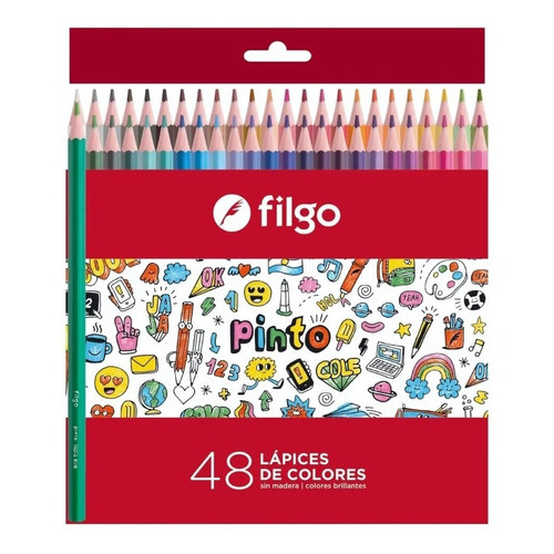 Lapices Lapiz Filgo Pinto Caja X 48 Unidades Colores Largos