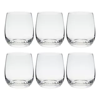 Vaso 300 Ml Vidrio Set X6 Goldsky