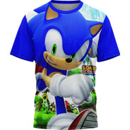 Sonic Total - Camiseta Infantil - Dryfit Tecido