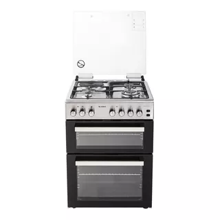 Cocina James C-900a Tks Inox Dh A Gas/eléctrica 4 Hornallas  Acero Inoxidable 220v - 240v Puerta Con Visor Con Doble Horno