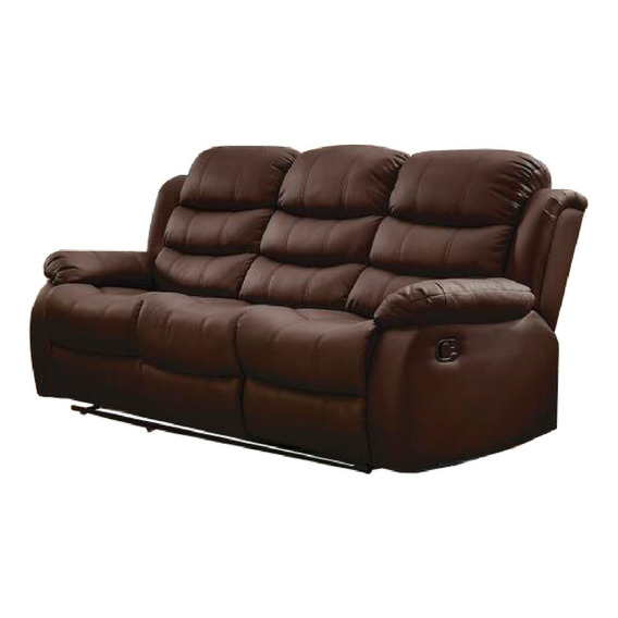 Sillon 3 Cuerpos Sofa Reclinable En Pu Living Beverly