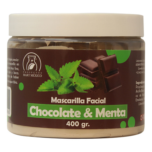 Mascarilla Facial De Chocolate & Menta 400g Tipo de piel Todo tipo de piel
