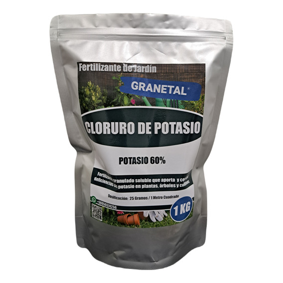 Fertilizante Cloruro De Potasio 1 Kg Granetal