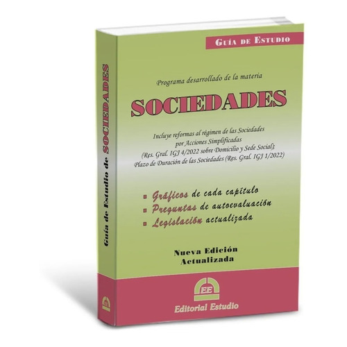 Guía De Estudio De Sociedades -última Edición- Ed. Estudio