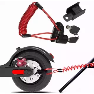 Candado Cable De Motocicleta Scooter Eléctrico Impermeable