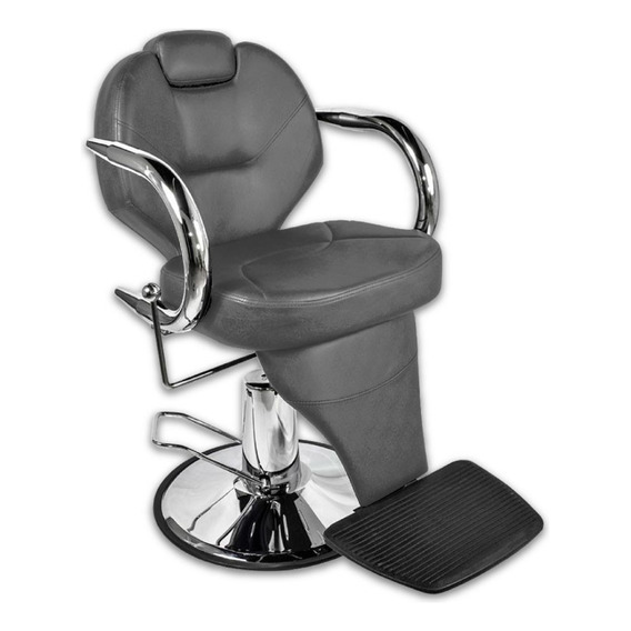 Sillón Barbero Peluqueria Hidraulico Exclusive 4 Gris