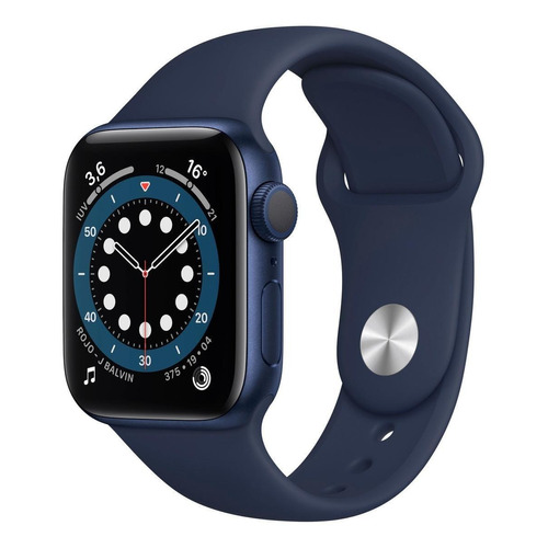 Apple Watch  Series 6 (GPS) - Caja de aluminio azul de 40 mm - Correa deportiva azul marino intenso