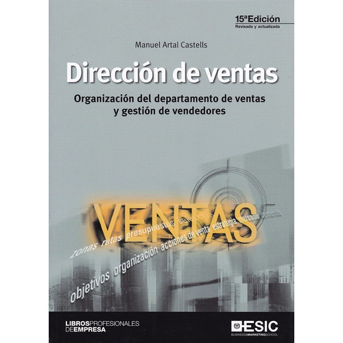 Direccion De Ventas 15 Ed - Artal Castells, Manuel