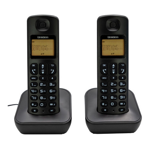 Telefono Duo Inalambrico Uniden At-3100-2bk Color Negro