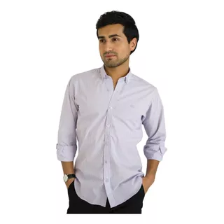 Camisa Madrid Rayas Hombre Lila