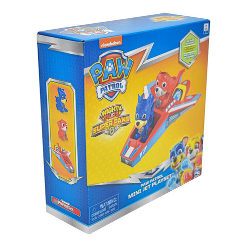 Paw Patrol Mighty Super Paws Mini Jet Playset Spin Master