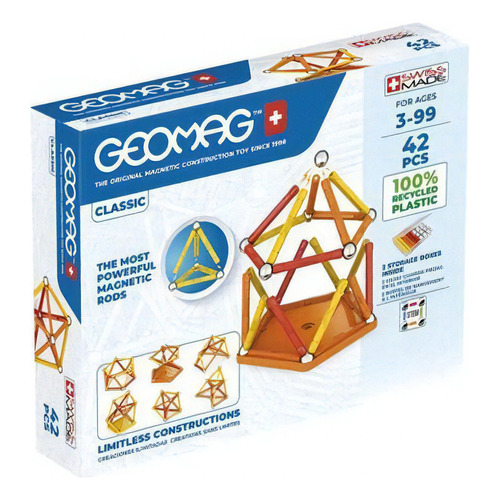 Geomag Juego De Construccion Magnetico Classic 42 Piezas