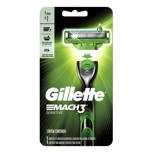 Máquina para afeitar Gillette  Mach3 Aqua Grip