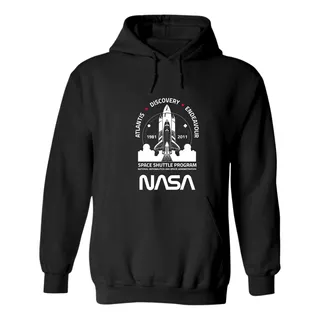 Sudadera Hombre Hoodie Nasa Cohete