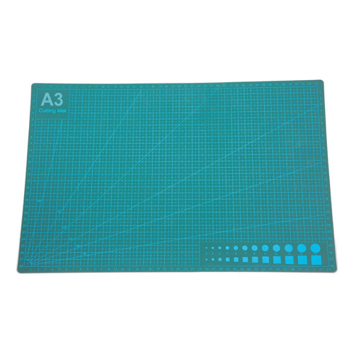 Base Tablero Tabla De Corte RD A3 Medidas 45x30 Cm Patchwork Color Verde Oscuro