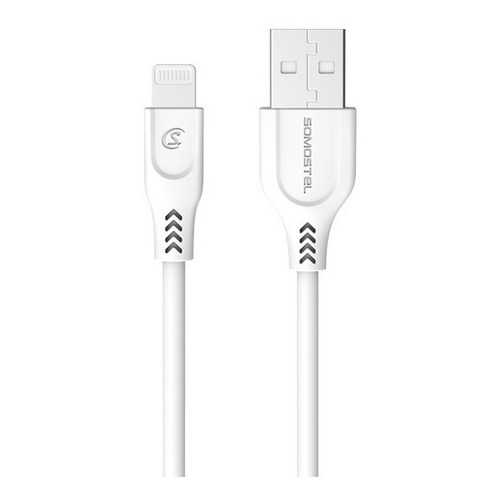 Cable De Datos Genérico Usb A USB-C 1,2 Mts Color Blanco