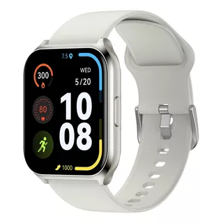 Haylou Smart Watch 2 Pro 1,85'' Gran Pantalla, Ip68 Para Android, Ios, Bluetooth 5.0, Carátulas Personalizadas, Ls02 Pro, Plateado
