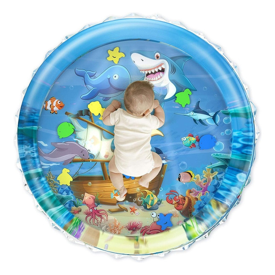 Colchoneta Inflable Con Agua Para Bebes Extra Grande 1 Metro