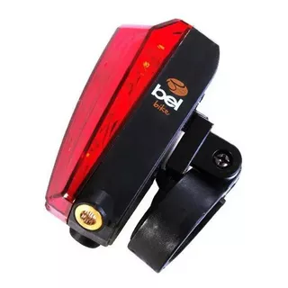 Led Traseiro Bike Luz Alerta Iluminação Norturna Ciclovia Cor Vermelho