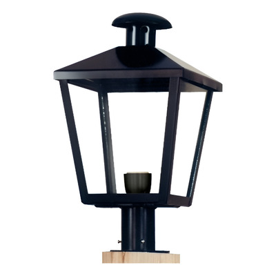 Farol Para Poste Exterior N43/p Negro 1xe27 Negro