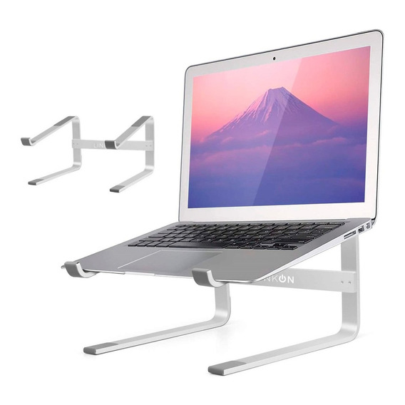 Soporte Base Aluminio Linkon Para Notebook Mac Macbook 10-17 Color Plateado