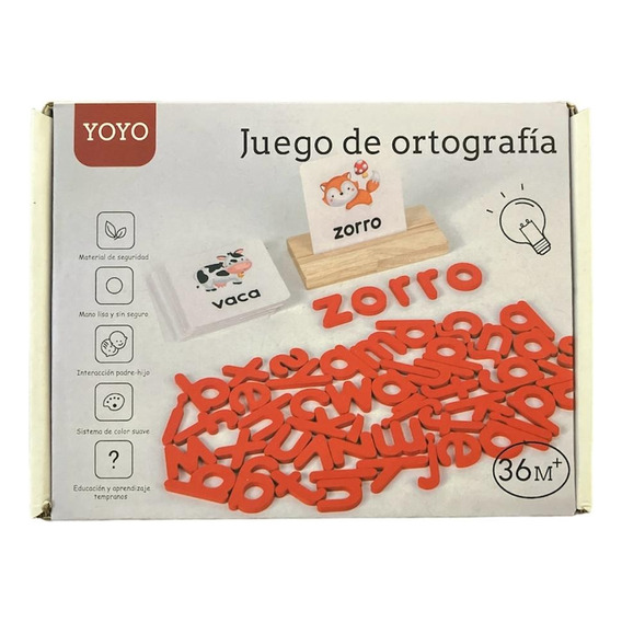 Juego De Ortografia Infantil Didáctico (madera) 